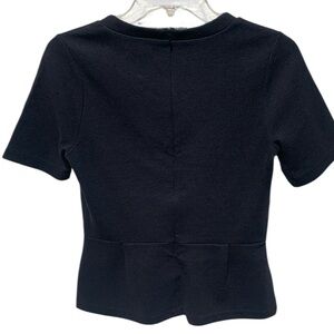 Madewell Textured Charcoal Top Size M Excellent Condition